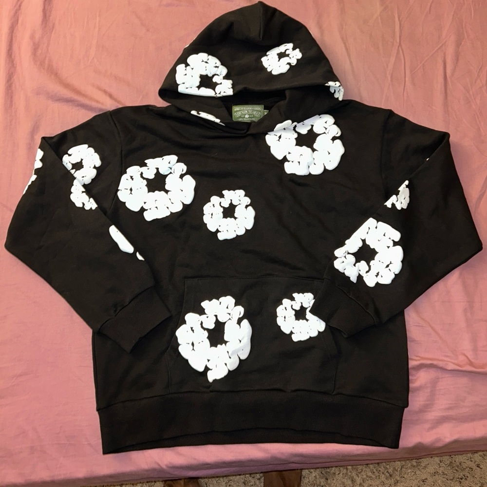 Denim Tear Hoodie Black & White